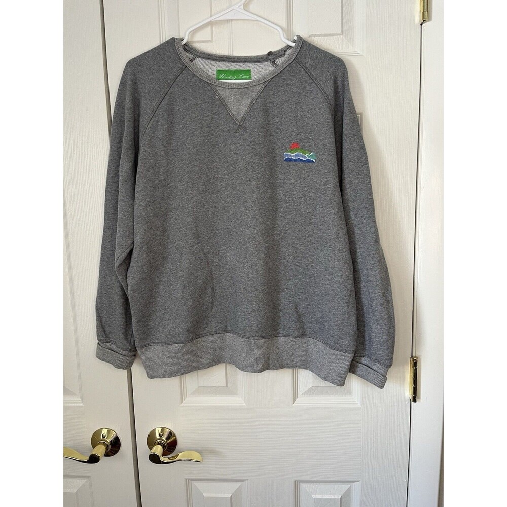 Harding Lane Needle Point Crew Neck Sweater Women Large